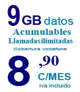 Tarifa de 15GB y llamadas ilimitadas