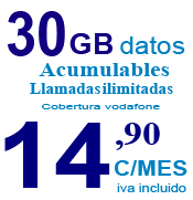 Tarifa de 50GB y llamadas ilimitadas